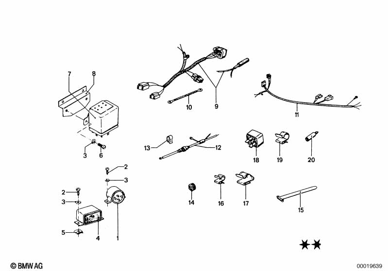 Air cond.syst.-relais/switch/wiring set
