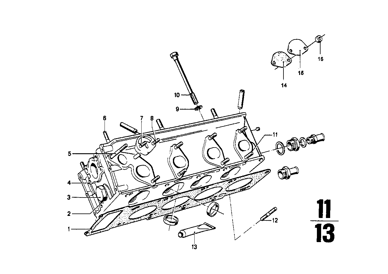 Genuine BMW 11120721008 Cylinder Head 121 (Inc. 2002, 2000ti & 2000tii) | ML Performance UK Car Parts