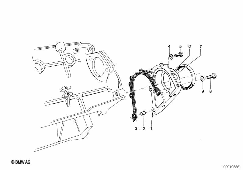 Engine housing mounting parts