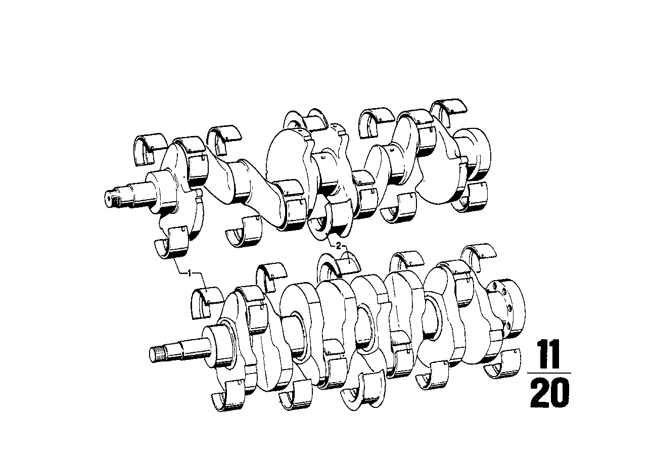 Genuine BMW 11210666100 E30 Classic E28 Guide-Bearing Shell Red 55,00MM (Inc. 320, 2000ti & 518i) | ML Performance UK Car Parts