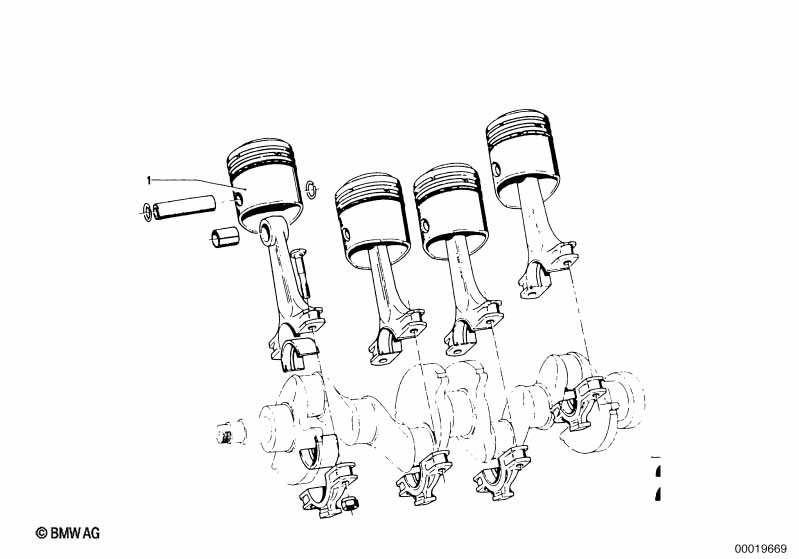 Genuine BMW 11251254278 Mahle Piston 89,48(+0,50) (Inc. 2000tii & 2002tii) | ML Performance UK Car Parts
