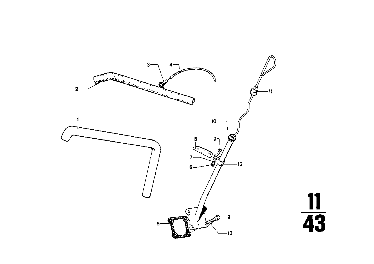 Genuine BMW 11151252407 E21 E12 Vent Hose 165MM MIT LOCH (Inc. 1502, 318 & 1802) | ML Performance UK Car Parts