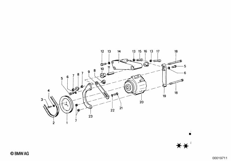 Genuine BMW 11721261485 E23 E12 E24 Pulley (Inc. 320i, 530i & 3.0Si) | ML Performance UK Car Parts