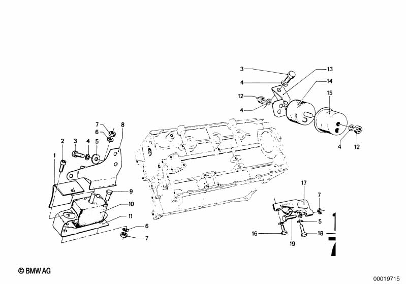 Genuine BMW 11810151625 Rubber Mounting Left RUND (Inc. 1800, 2002turbo & 1602) | ML Performance UK Car Parts