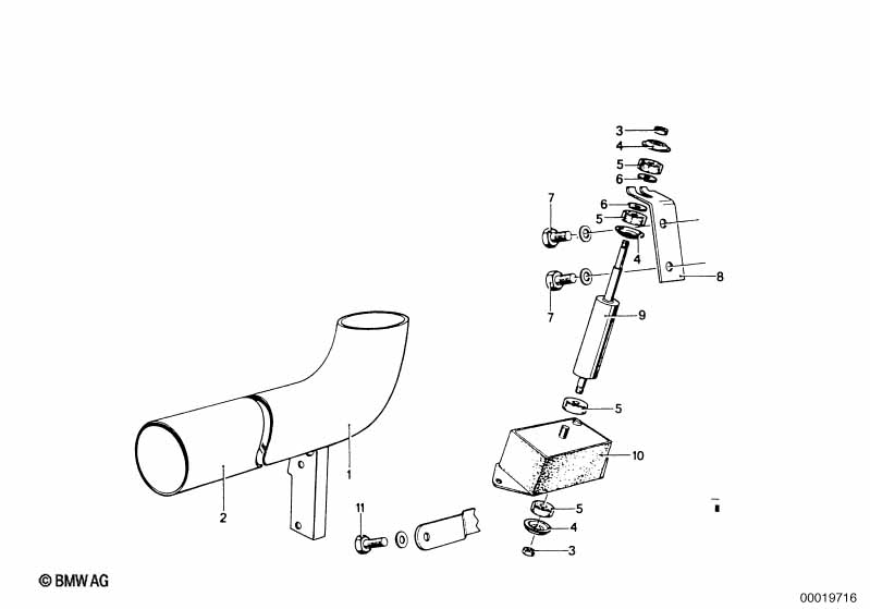 Genuine BMW 11811246770 E21 Engine Damper (Inc. 2002turbo, 315 & 318i) | ML Performance UK Car Parts