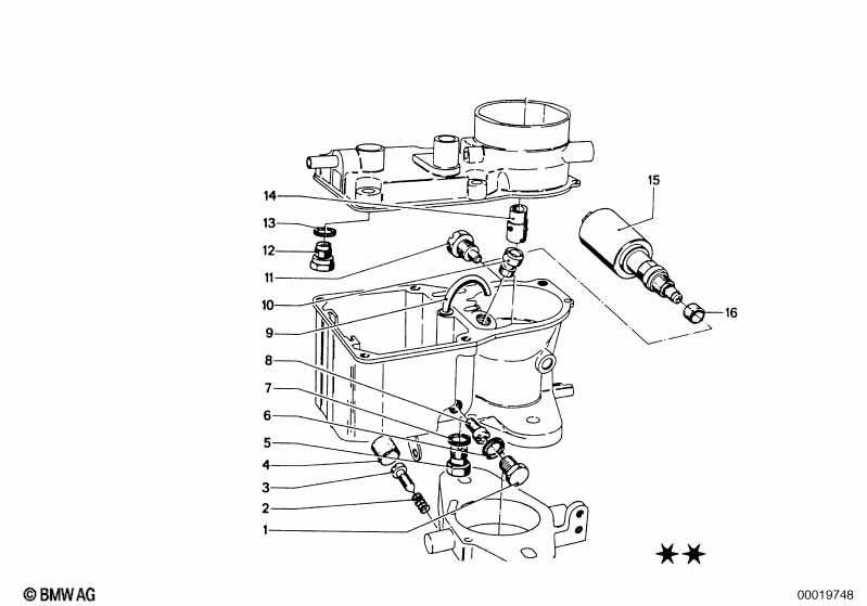 Carburetor-nozzles/gasket set carb.