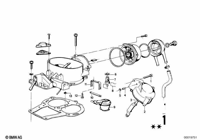 Carburetor mounting parts