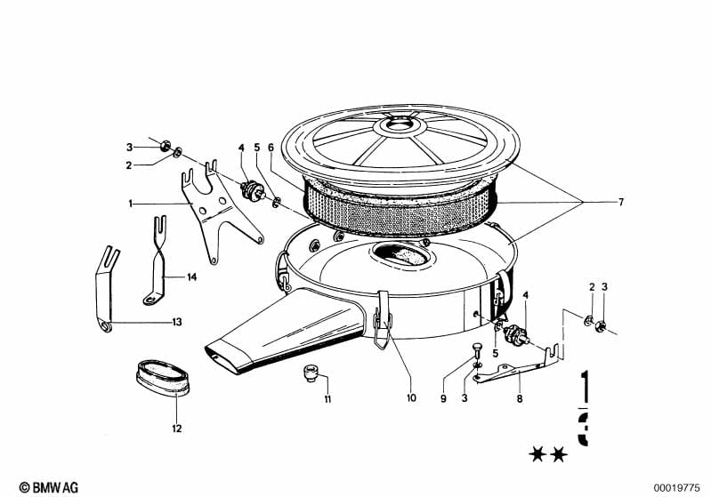 Intake silencer / Filter cartridge Intake silencer / Filter cartridge