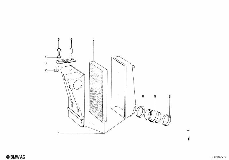 Genuine BMW 13721259538 Air Filter Element (Inc. 2002turbo) | ML Performance EU Car Parts