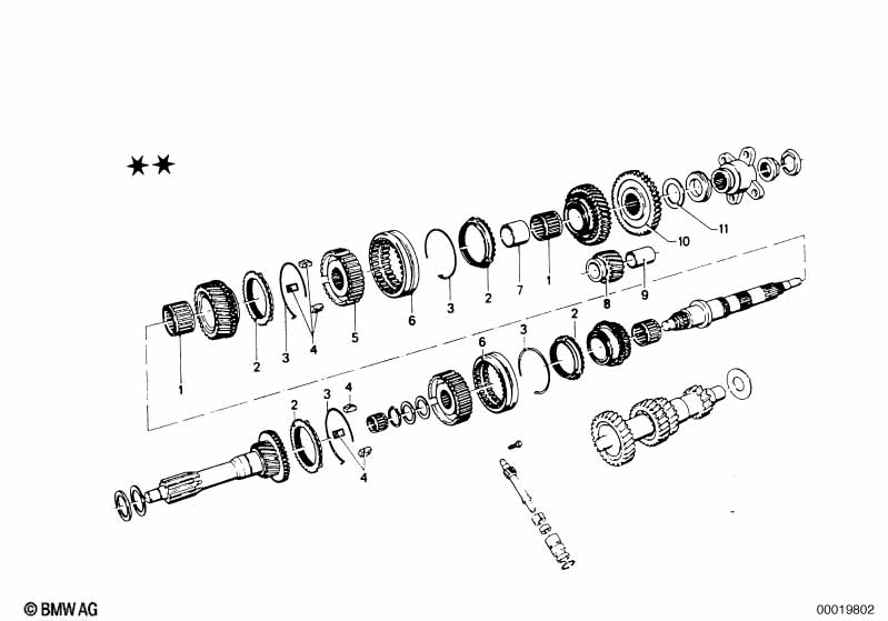 Getrag 242 gear wheel set parts/Rep.kits