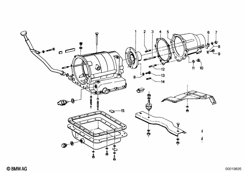ZF 3HP12 montážní díly/zavěšení
