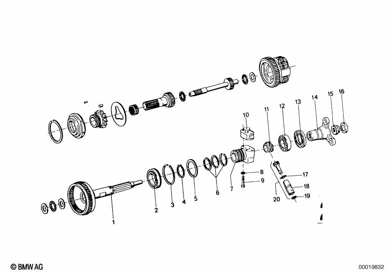Genuine BMW 23221201331 E12 E23 E24 Collar Nut M20X1,5 (Inc. 324d) | ML Performance UK Car Parts