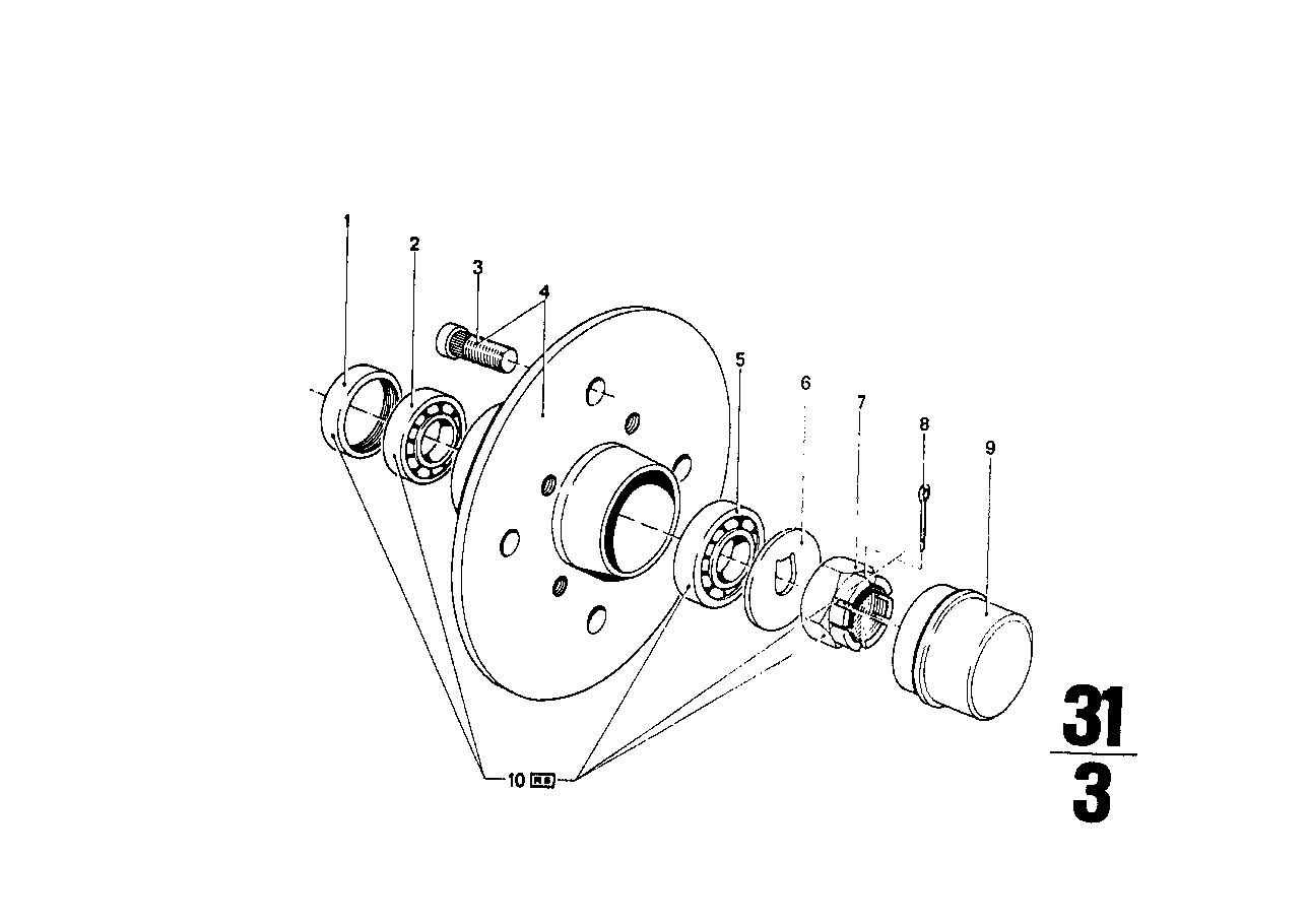 Genuine BMW 31212634115 E24 E12 E21 Washer (Inc. 2500, 730 & 1600ti) | ML Performance UK Car Parts