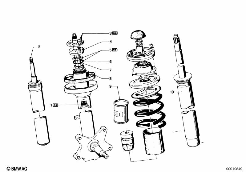 Genuine BMW 31321104320 Shock Absorber-Insert BOGE (Inc. 2002tii, 2000 & 2002ti) | ML Performance UK Car Parts