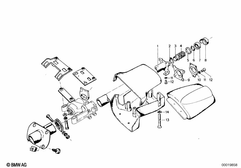 Steering column-trim panel/attach.p.