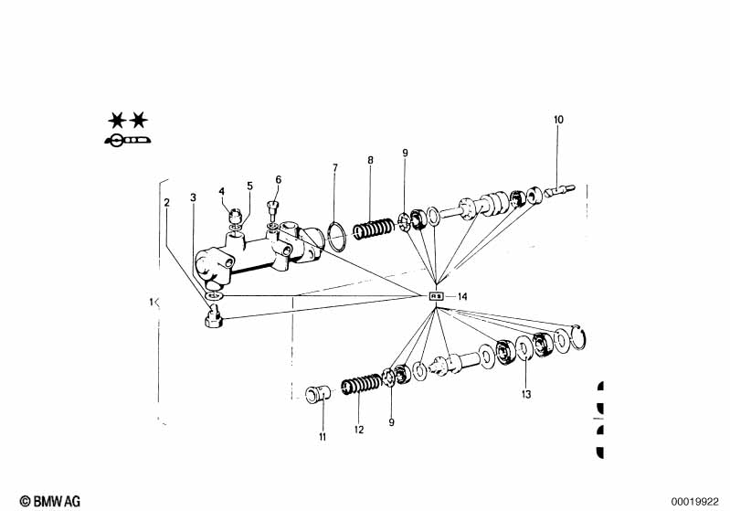 Genuine BMW 34311113655 Repair Kit Brake Master Cylinder D=20,64mm (Inc. 2002, 1802 & 1502) | ML Performance EU Car Parts