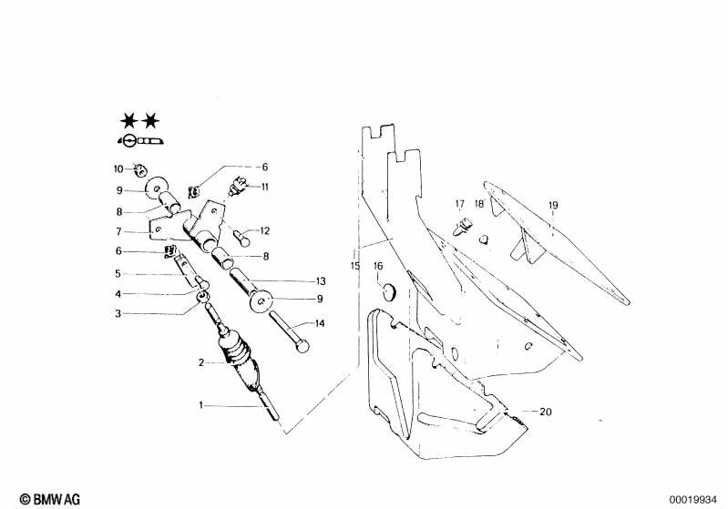Genuine BMW 34331101858 E21 E12 Pin (Inc. 320, 315 & 2002tii) | ML Performance UK Car Parts