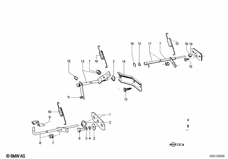 Accelerator pedal/rod assy