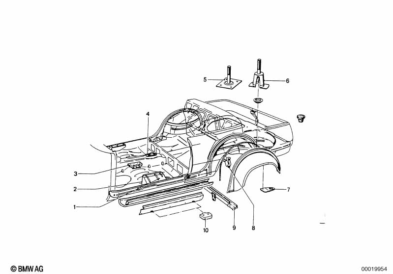 Genuine BMW 41121815320 E21 Mounting Plate (Inc. 3.0CSiL, 3.0CSL & 3.0CSi) | ML Performance EU Car Parts