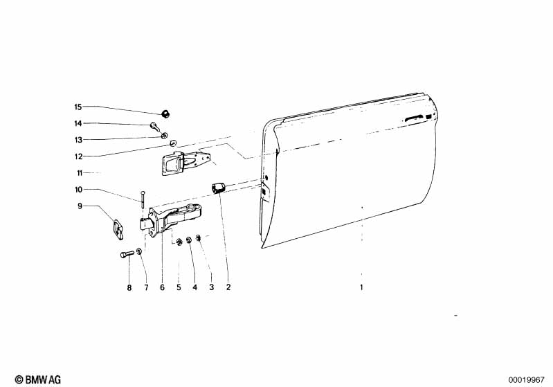 Genuine BMW 51210301601 Door Brake (Inc. 2002, 2002turbo & 1802) | ML Performance UK Car Parts