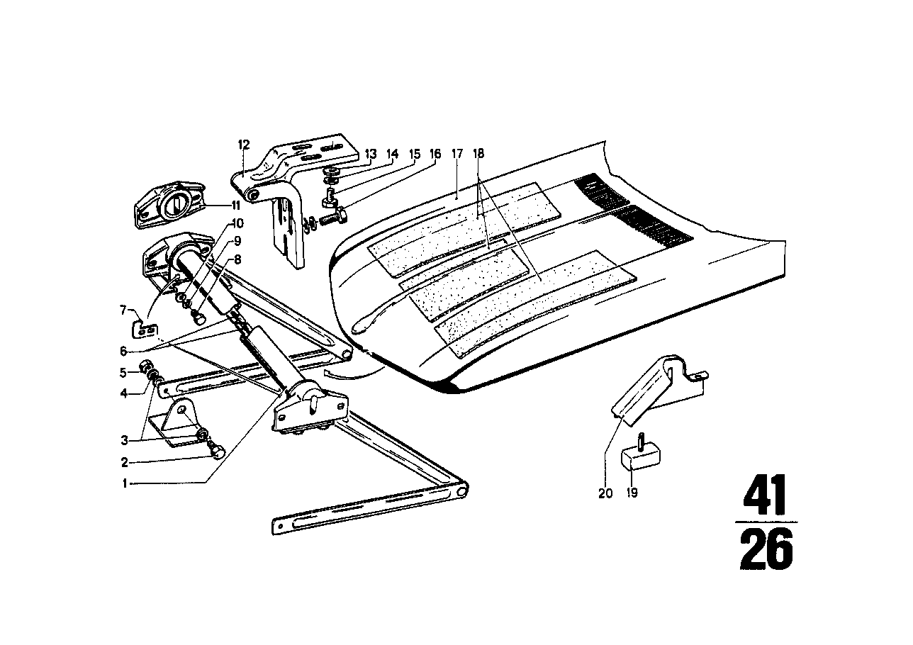 Genuine BMW 41615480166 Support Right (Inc. 2002tii, 2002 & 1600) | ML Performance UK Car Parts