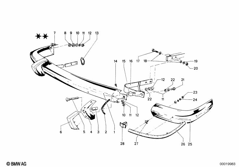 Bumper USA, front