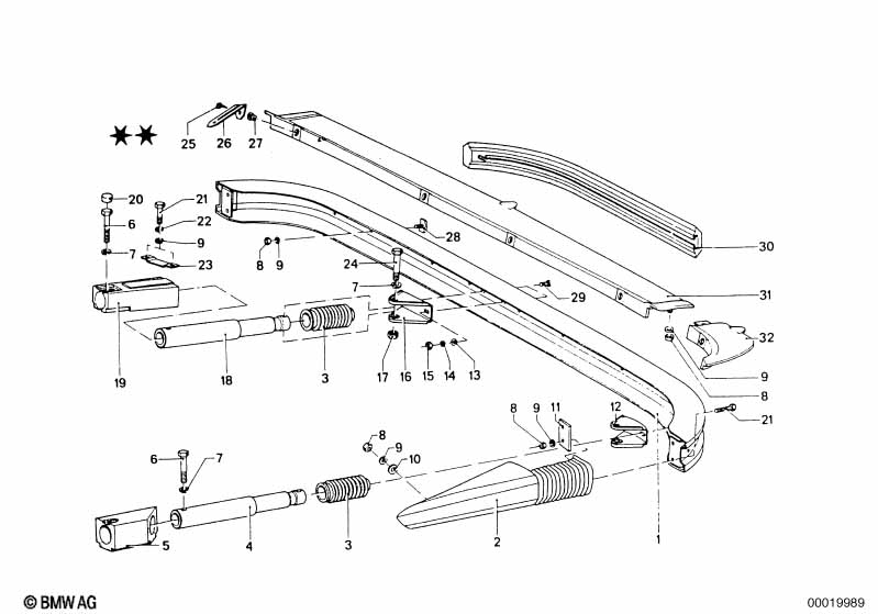 Genuine BMW 51121830649 E21 Support Shock Absorber Rear (Inc. 3.0CS, 2002tii & 3.0S) | ML Performance EU Car Parts