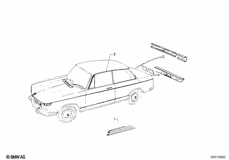 Genuine BMW 51131803359 Molding Left (Inc. 1802, 1502 & 1600) | ML Performance UK Car Parts