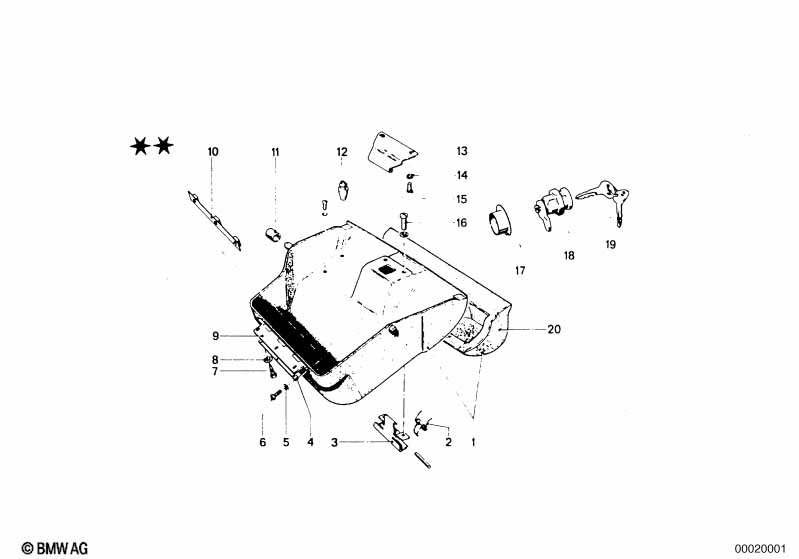 Genuine BMW 51161809777 Hinge (Inc. 2002tii, 2000tii & 2002) | ML Performance EU Car Parts