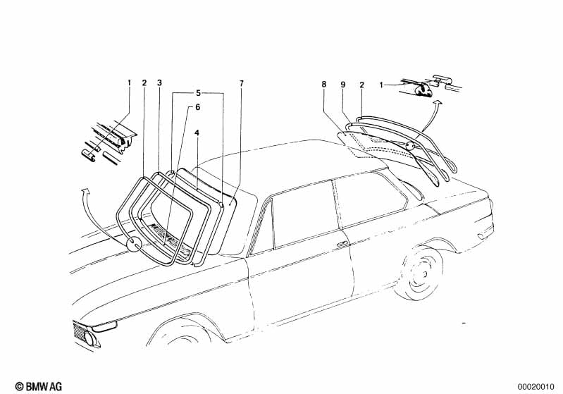 Window mounting parts