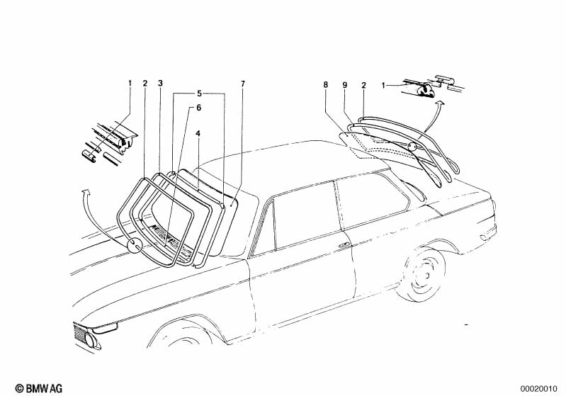 Genuine BMW 51317440154 Sealing Frame (Inc. 2002tii, 2002turbo & 1602) | ML Performance EU Car Parts