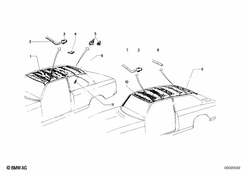 Genuine BMW 51447480140 Headlining (Inc. 1802, 2002turbo & 1602) | ML Performance EU Car Parts