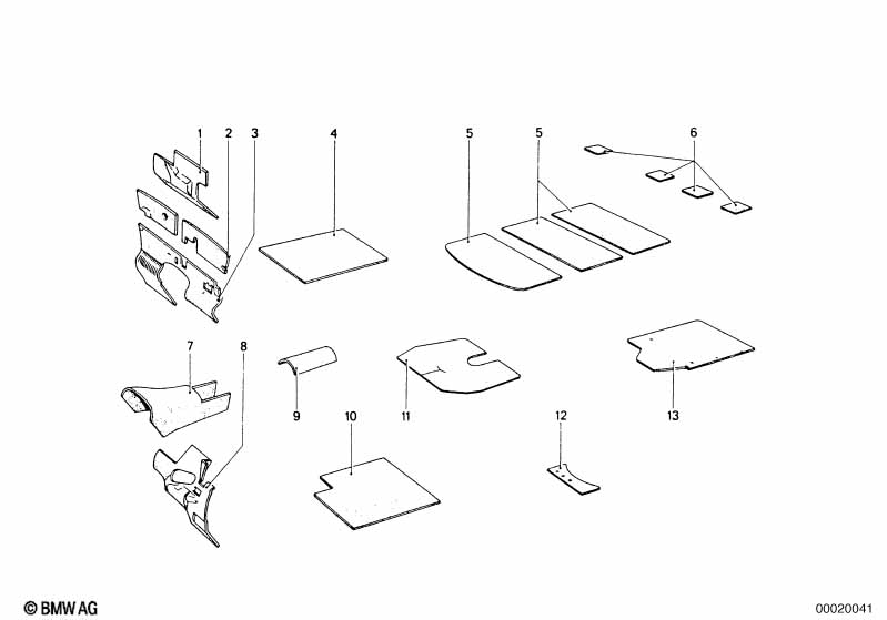 Genuine BMW 51487450110 Sound Insulation (Inc. 2002tii, 2002 & 2000) | ML Performance EU Car Parts