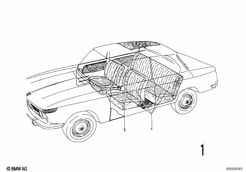 Genuine BMW 51921817041 E23 E24 E12 Upholstery Cloth VELOURS GRAU (Inc. 3.3Li, 2800Bav & 1502) | ML Performance EU Car Parts