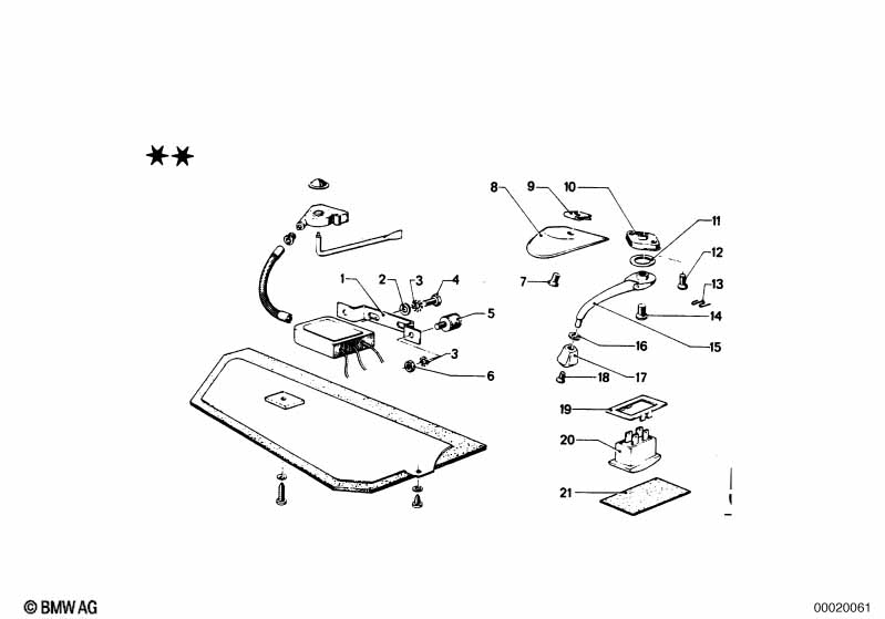 Genuine BMW 54129634177 E12 Positioning Plate (Inc. 2002tii, 2500 & 530i) | ML Performance EU Car Parts