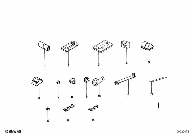 Genuine BMW 61131350864 E32 E24 E34 Cable Clamp D=9/B=2,5 (Inc. 740iL) | ML Performance EU Car Parts