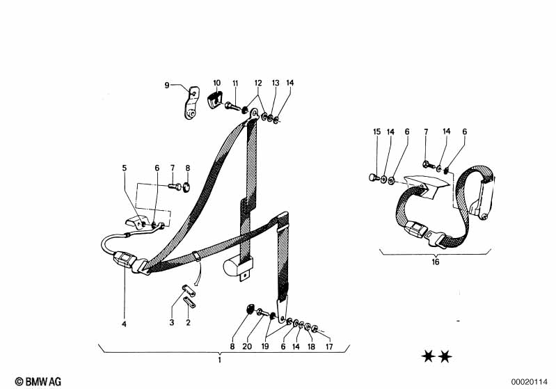 Genuine BMW 72111808673 E31 E26 E28 Washer (Inc. 635CSi) | ML Performance EU Car Parts