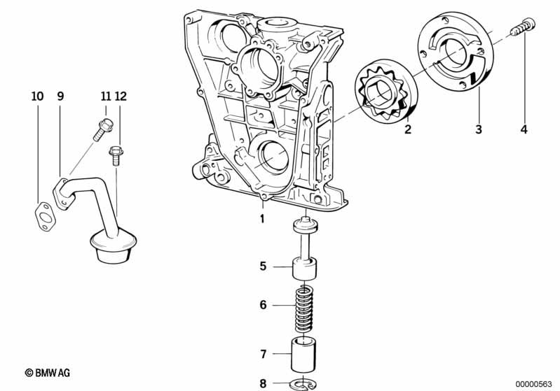 Lubrication system/Oil pump with drive