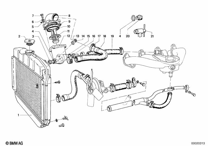 Systeme de refroidissement - durits