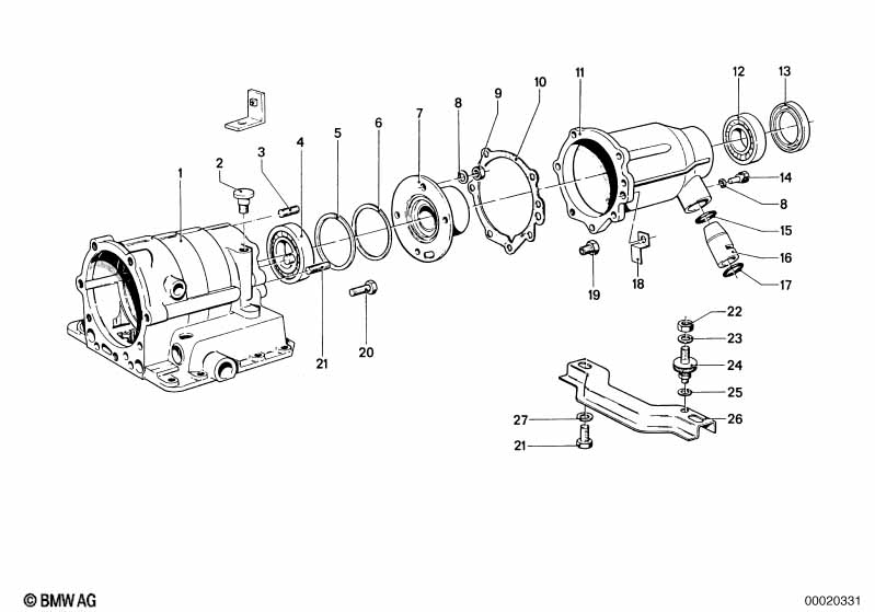 ZF 3HP12 součásti skříně/olejová vana