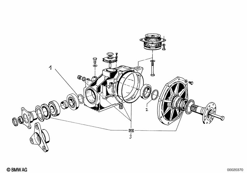 Couronne de differ.et bagues entretoise