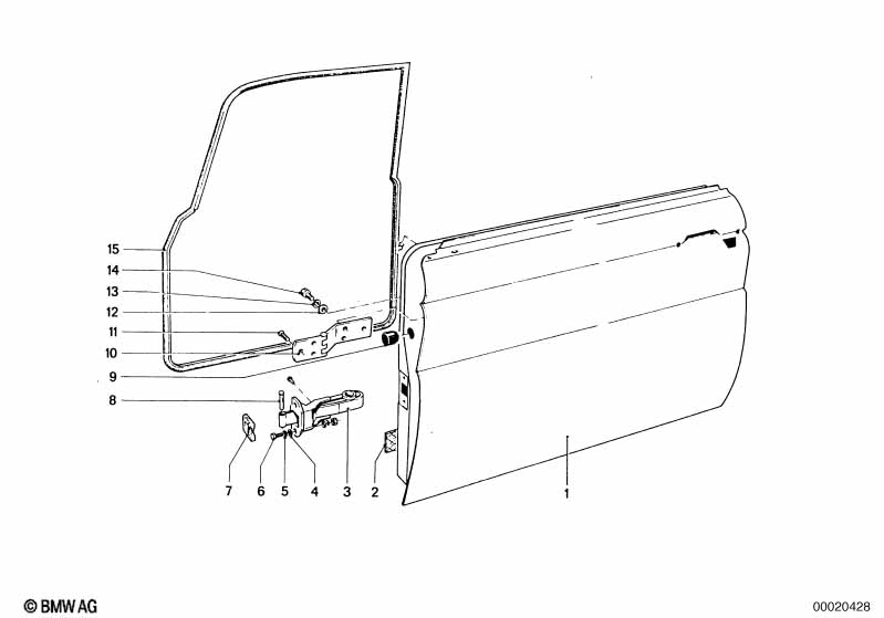 Genuine BMW 51216640180 Front Left Door Seal (Inc. 1800, 2000 & 1600) | ML Performance EU Car Parts