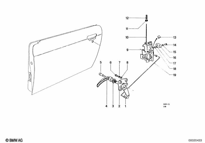 Front door-hinge/door brake