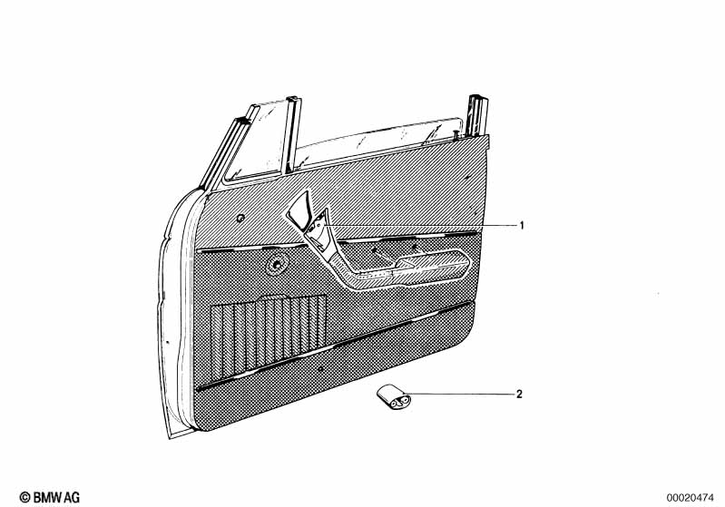 Genuine BMW 51411815236 Arm Rest Upper Part Right SCHWARZ (Inc. 3.0L, 3.0CSi & 2000tii) | ML Performance UK Car Parts