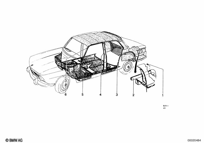 Genuine BMW 51716654132 Front Right Sealing Betw.Door And Column (Inc. 1800, 2000ti & 1600) | ML Performance EU Car Parts