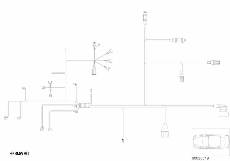 wiring harness, engine trans. module
