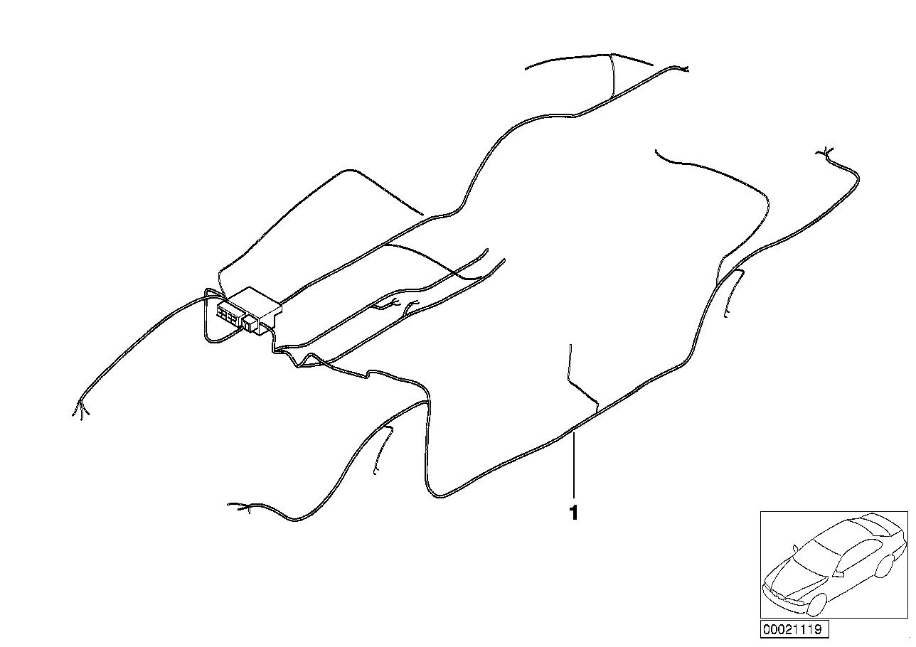 Genuine BMW 61116941191 E53 Main Wiring Harness (Inc. X5 3.0i) | Duco Car Parts UK Car Parts