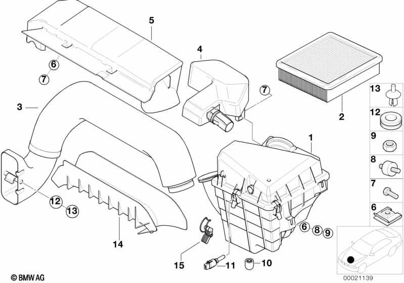 Intake silencer / Filter cartridge Intake silencer / Filter cartridge