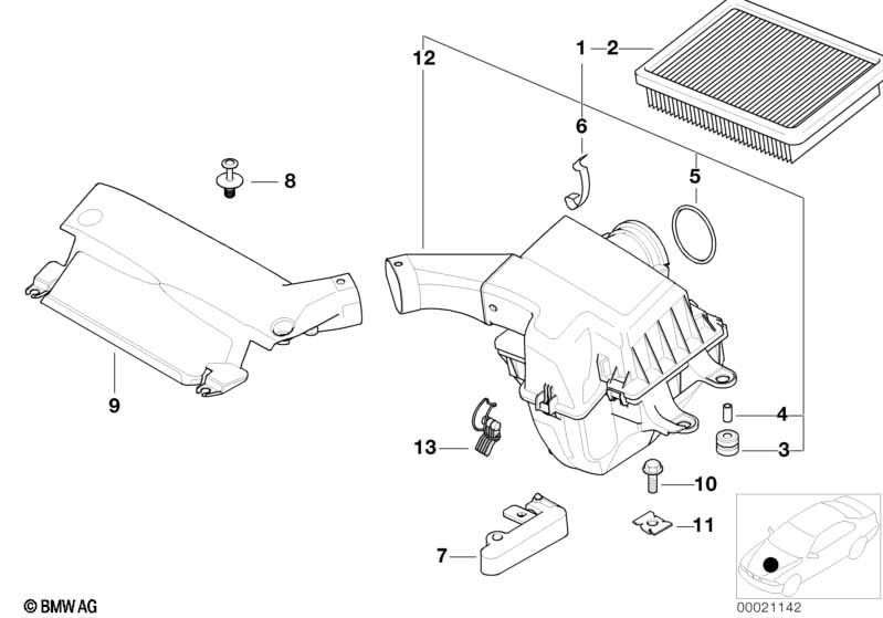 Intake silencer / Filter cartridge Intake silencer / Filter cartridge