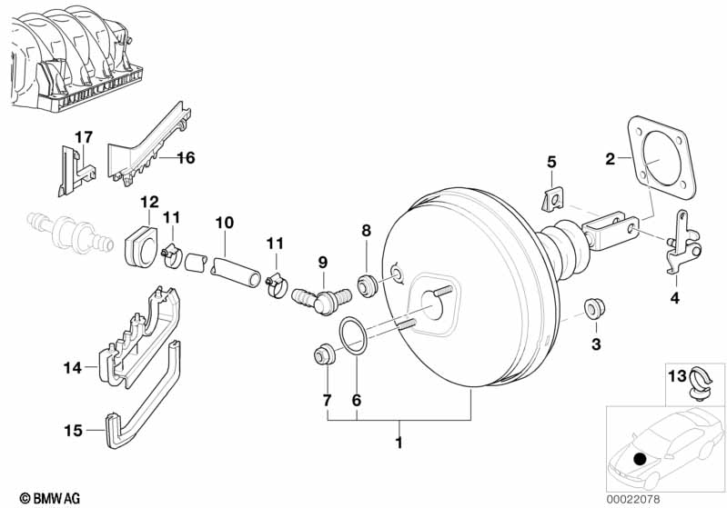 Genuine BMW 34331165502 E38 Hose (Inc. 750iLS) | ML Performance UK Car Parts